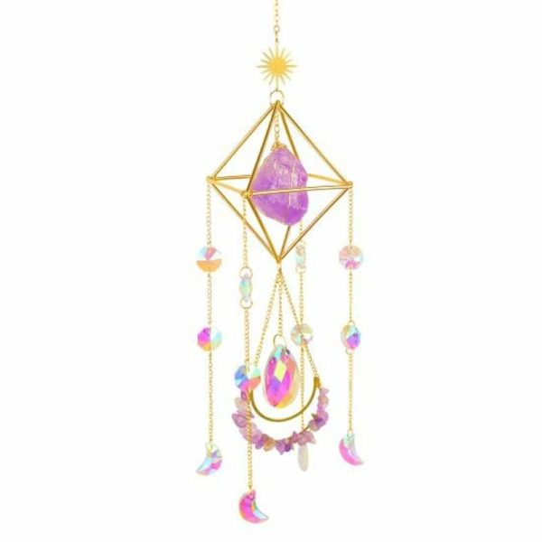 Wind Chimes & Hanging Decorations |   Great Wind Catcher Spiritual Consolation Easy To Install Faux Crystal Romantic Handcrafted Hanging Wind Chimes & Hanging Decorations blue