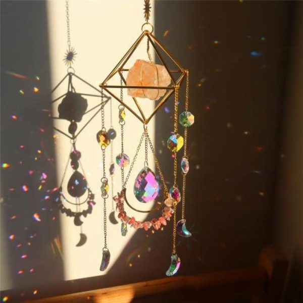 Wind Chimes & Hanging Decorations |   Great Wind Catcher Spiritual Consolation Easy To Install Faux Crystal Romantic Handcrafted Hanging Wind Chimes & Hanging Decorations blue