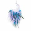 Wind Chimes & Hanging Decorations |   Handmade Moon Dream Catcher Perfect Wall Decor For Bedroom Living Room Office Feather Hanging Ornament For Home Decoration Wind Chimes & Hanging Decorations black