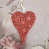 Wind Chimes & Hanging Decorations |   Heart Hanging Ornament Strong Compact Chic Durability Heart Shape Hollow Pattern Love Heart Pendant Wind Chimes & Hanging Decorations red