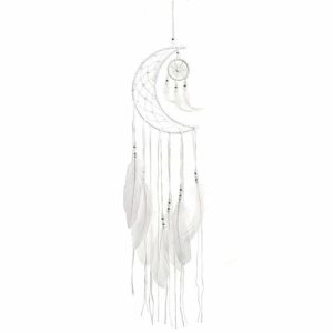 Wind Chimes & Hanging Decorations |   Moon Feather Dream Pendant Wall Catcher Hanging Home Dormitory Ornament Decor Wind Chimes & Hanging Decorations Not specified