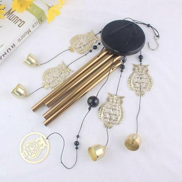 Wind Chimes & Hanging Decorations |   Nice-Looking Wind Chime Animal Style Easy Installation Metal Exquisite Hanging Wind Chime For Home Wind Chimes & Hanging Decorations golden