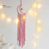 Wind Chimes & Hanging Decorations |   Nordic Style Moon Dream Catcher Pendant Wall Decor Long Tassel Hanging Ornament Teen Girls Room Decor Wind Chimes & Hanging Decorations blue