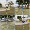 Wind Chimes & Hanging Decorations |   Stainless Steel Winds Chime Strong 1Pcs Crystal Ball Wind Chimes & Hanging Decorations blue