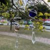 Wind Chimes & Hanging Decorations |   Stainless Steel Winds Chime Strong 1Pcs Crystal Ball Wind Chimes & Hanging Decorations blue