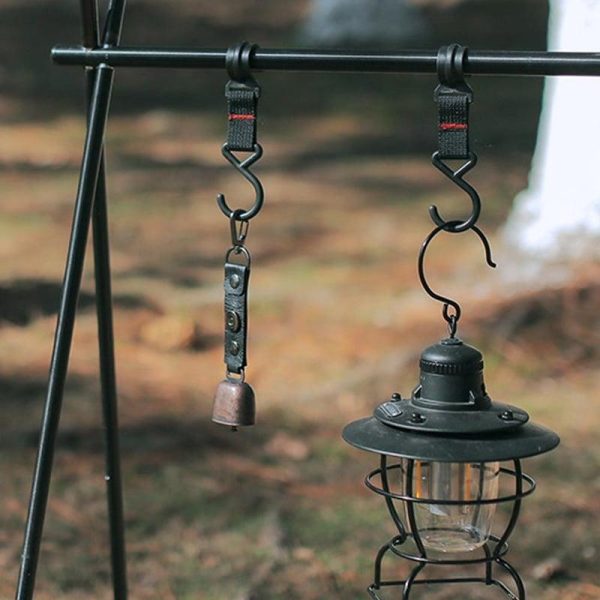 Wind Chimes & Hanging Decorations |   Ultralight Portable Little Bell Home Room Party Outdoor Camping Decoration Bell Metal Wind Chime Wind Chimes & Hanging Decorations black