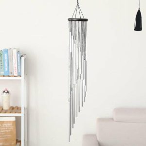 Wind Chimes & Hanging Decorations |   18-Bar Classic Rotating Wind Chime Solid Wood Aluminum Alloy Tubes For Home Balcony Bacyard Wind Chimes & Hanging Decorations gold