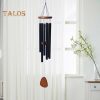 Wind Chimes & Hanging Decorations |   Hanging Wind Chime Eco-Friendly Decoration Lightweight Attractive Six Tubes Wind Chime Pendant Precious Souvenirs Wind Chimes & Hanging Decorations black