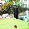 Wind Chimes & Hanging Decorations |   Hanging Wind Chime Eco-Friendly Decoration Lightweight Attractive Six Tubes Wind Chime Pendant Precious Souvenirs Wind Chimes & Hanging Decorations black