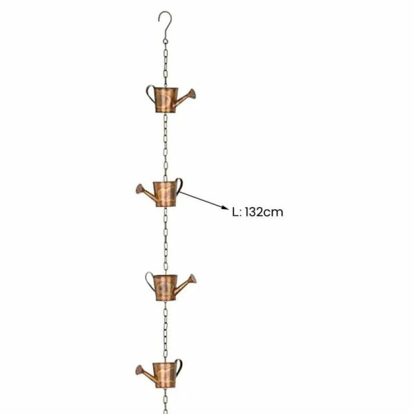 Wind Chimes & Hanging Decorations |   Metal Garden Rain Chain Decorative Long Lasting Steel Leaves Wind Chime Creative Hanging Rain Chain For Garden Outdoor Wind Chimes & Hanging Decorations Wind Chimes & Hanging Decorations