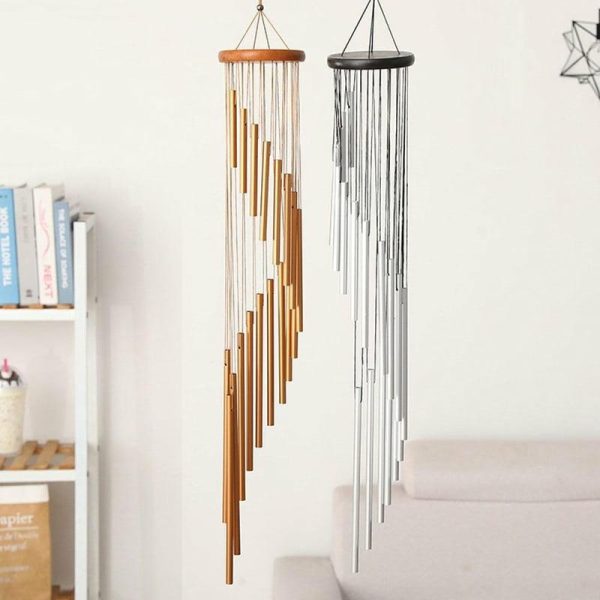 Wind Chimes & Hanging Decorations |   Copper Money Wind Chime Pendant Balcony Outdoor Yard Garden Home Decoration Metal Pipe Wind Chime Large Wind Chimes Bells Tubes Wind Chimes & Hanging Decorations gold