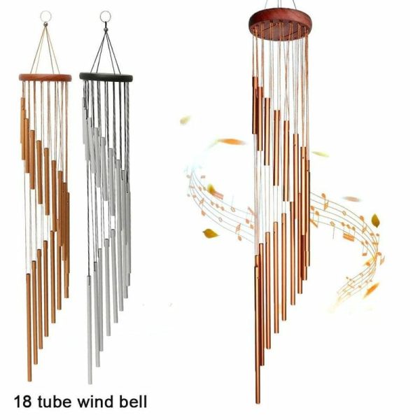 Wind Chimes & Hanging Decorations |   Copper Money Wind Chime Pendant Balcony Outdoor Yard Garden Home Decoration Metal Pipe Wind Chime Large Wind Chimes Bells Tubes Wind Chimes & Hanging Decorations gold