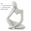 Vases |   Practical Flower Vase Easy To Clean Ceramic Human-Shaped Vases apricot