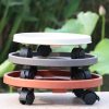 Vases |   Roller Plate Flowerpot Base Support With Wheels Yard Vases gray