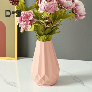 Vases |   Stable Dry Flower Vase Smooth Surface Nordic Smooth Edge Dry Flower Vase Vases light green