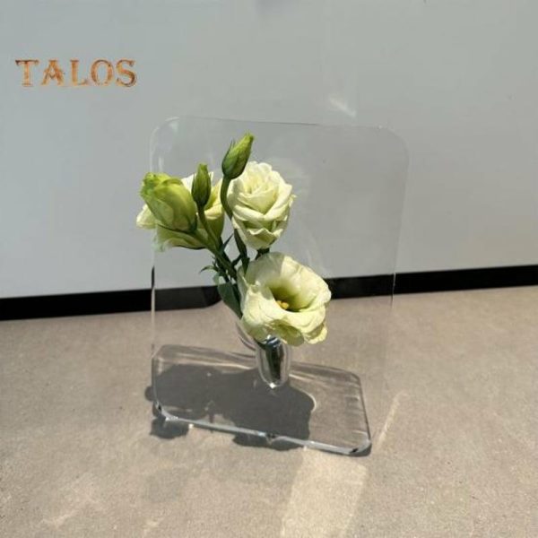 Vases |   Vase Decor Attractive Ornamental Acrylic Simplicity Flower Arrangement Flower Holder Living Room Vases blue